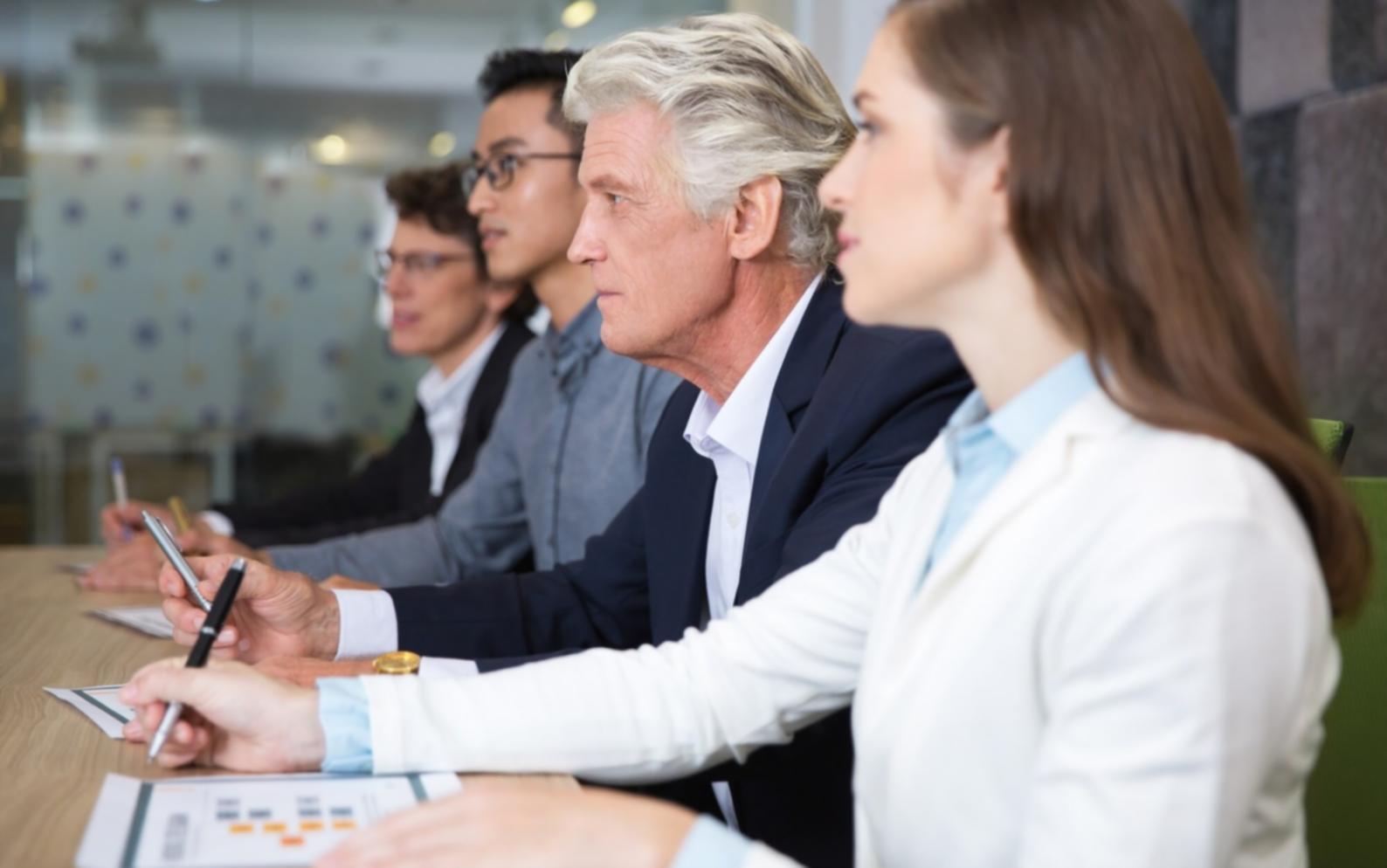 Financial analysis workspace showing business data visualization